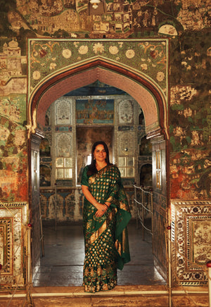 Emerald gold Revival Zari